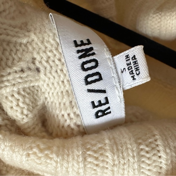 Re/done turtleneck wool cashmere - Picture 4 of 5